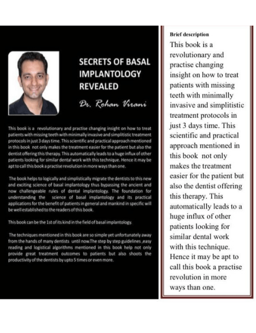 BASAL IMPLANTOLOGY SIMPLIFIED | BOOK