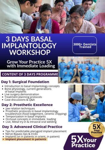 3 days basal implantology workshop